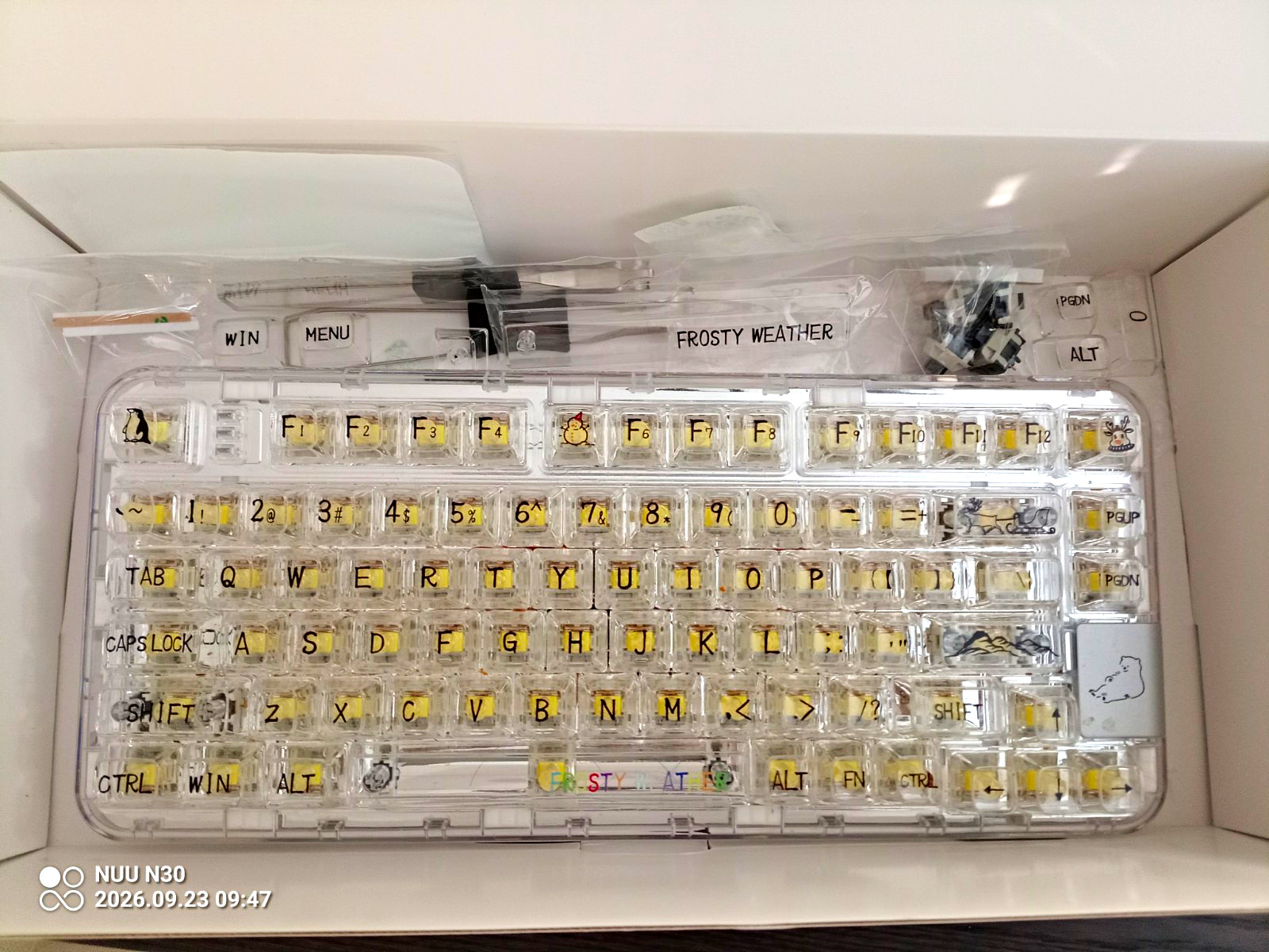 CoolKiller CK98 Frosty Weather Transparent RGB Mechanical Keyboard OLED