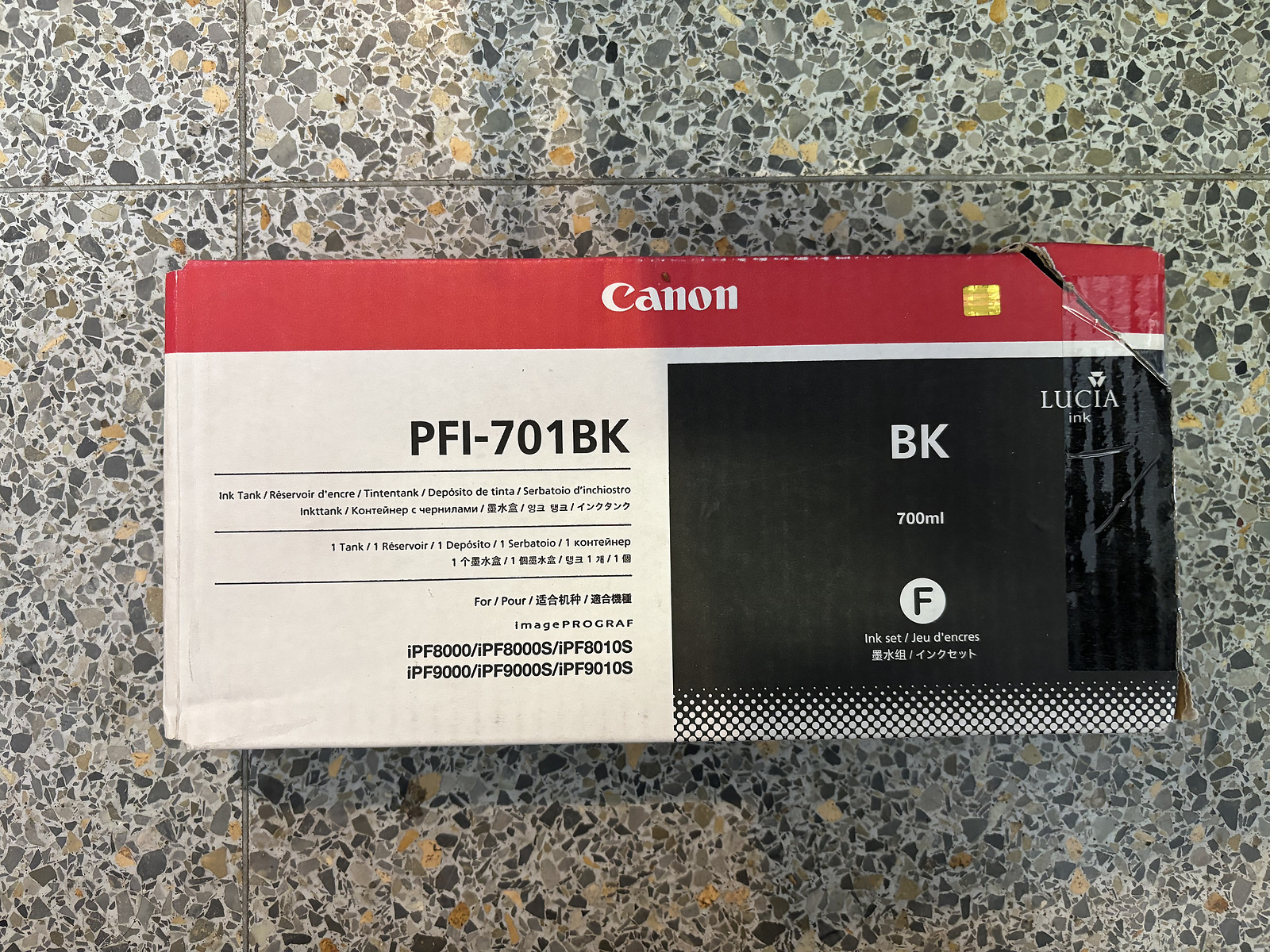 Canon PFI701BK Lucia Ink - 0900B001(AA) Exp: 2013.06
