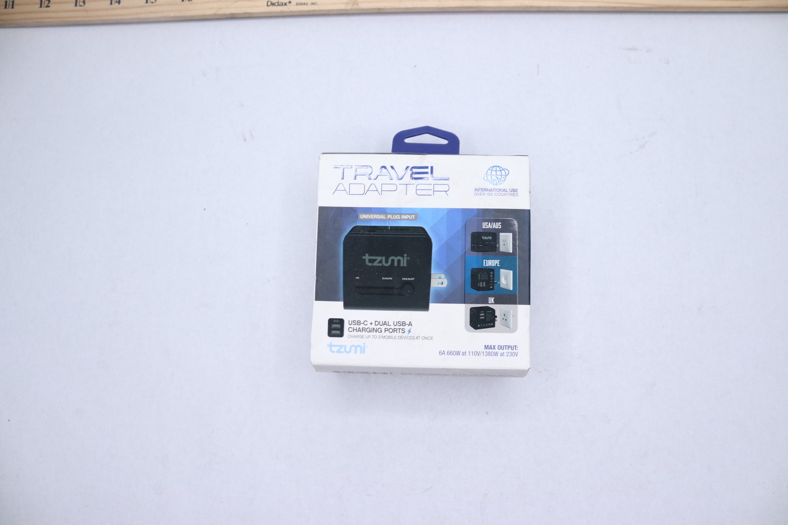 Tzumi Dual USB and USB-C Travel Adapter