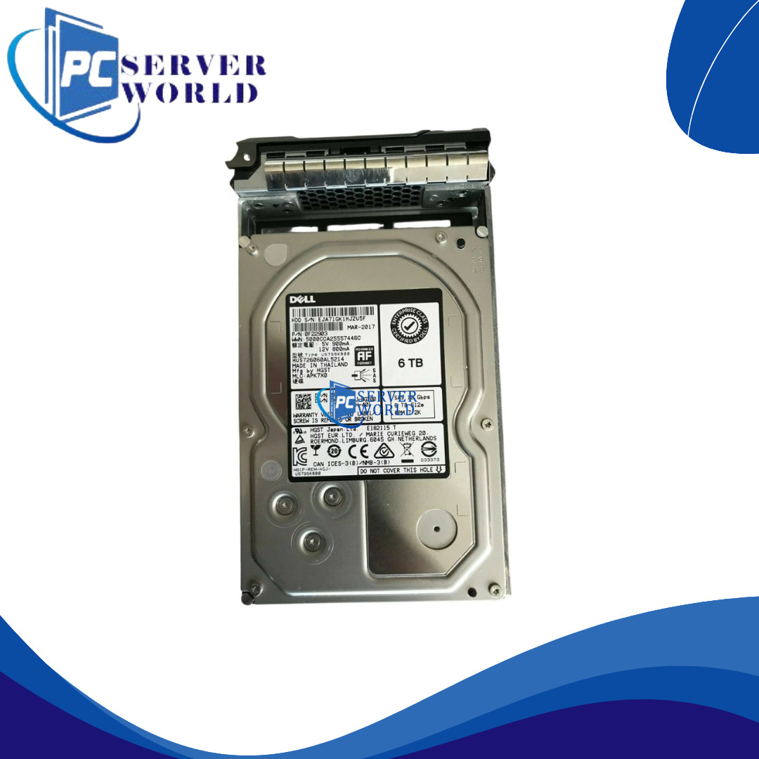 PYM8J DELL HGST 6TB 12GBPS 3.5" SAS HARD DRIVE 0PYM8J HUS726060AL5214