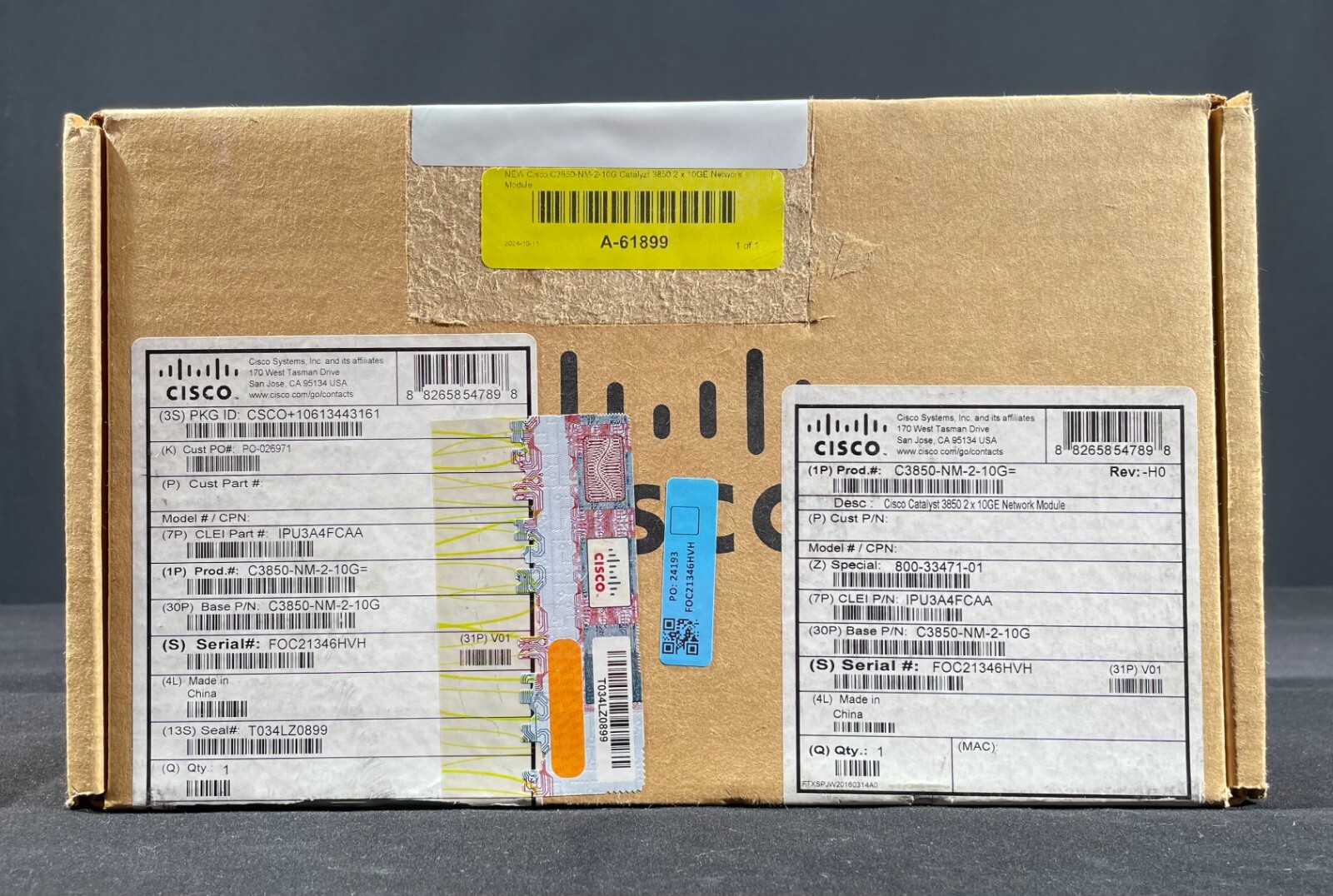 Cisco C3850-NM-2-10G Network Module (Sealed Box) - Same Day Shipping
