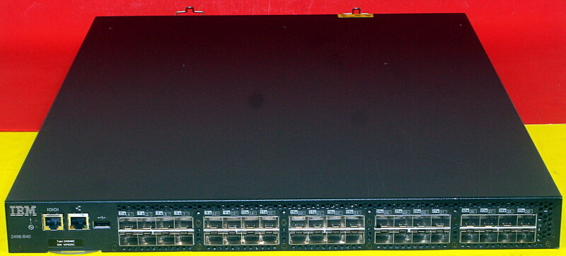 IBM  SAN40B-4 2498-B40 249840E F FW PM FV ECM License 40 Licensed/Active Ports