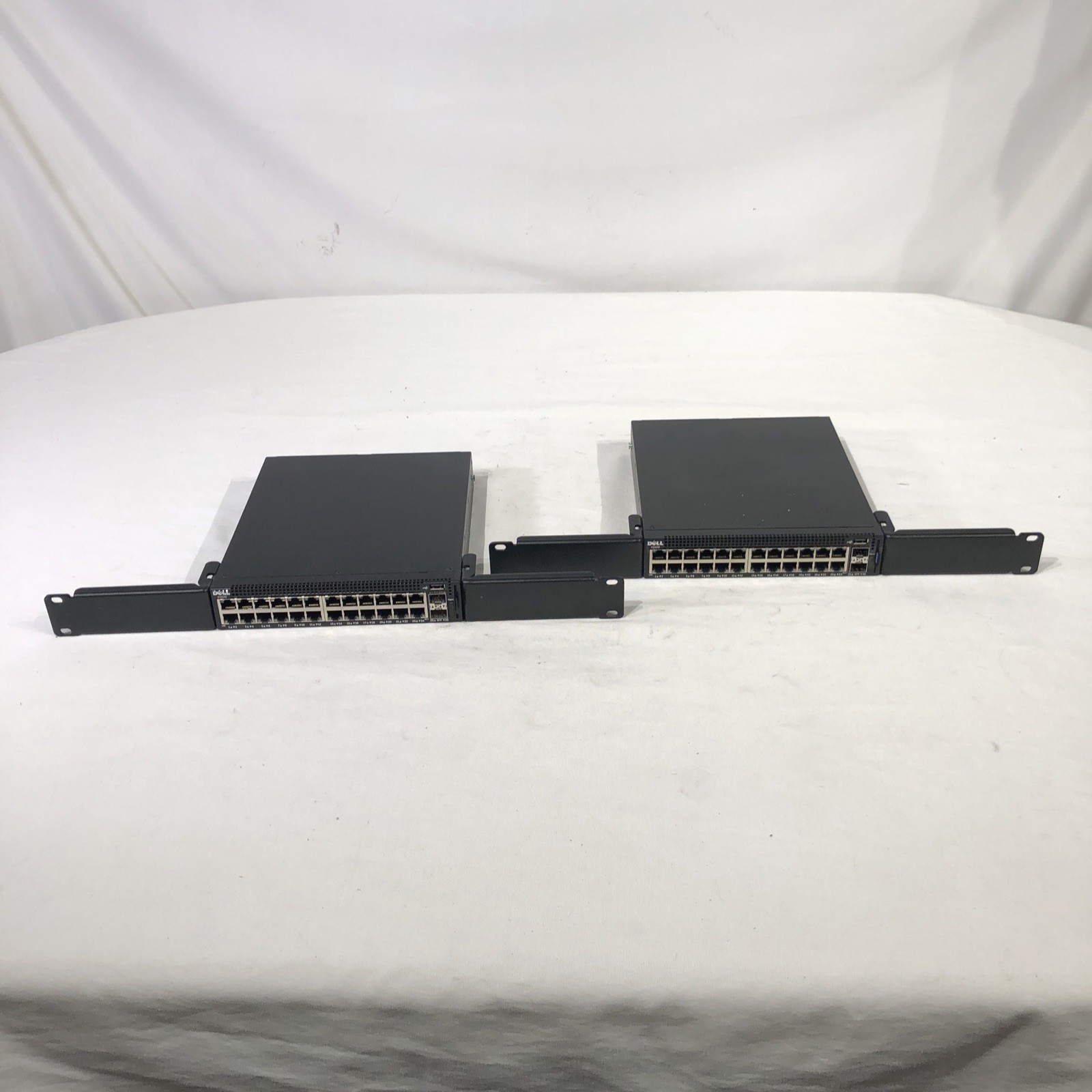 Set of 2 Dell X1026 26-Port Gigabit PoE Managed Network Switch (No Power Cord)