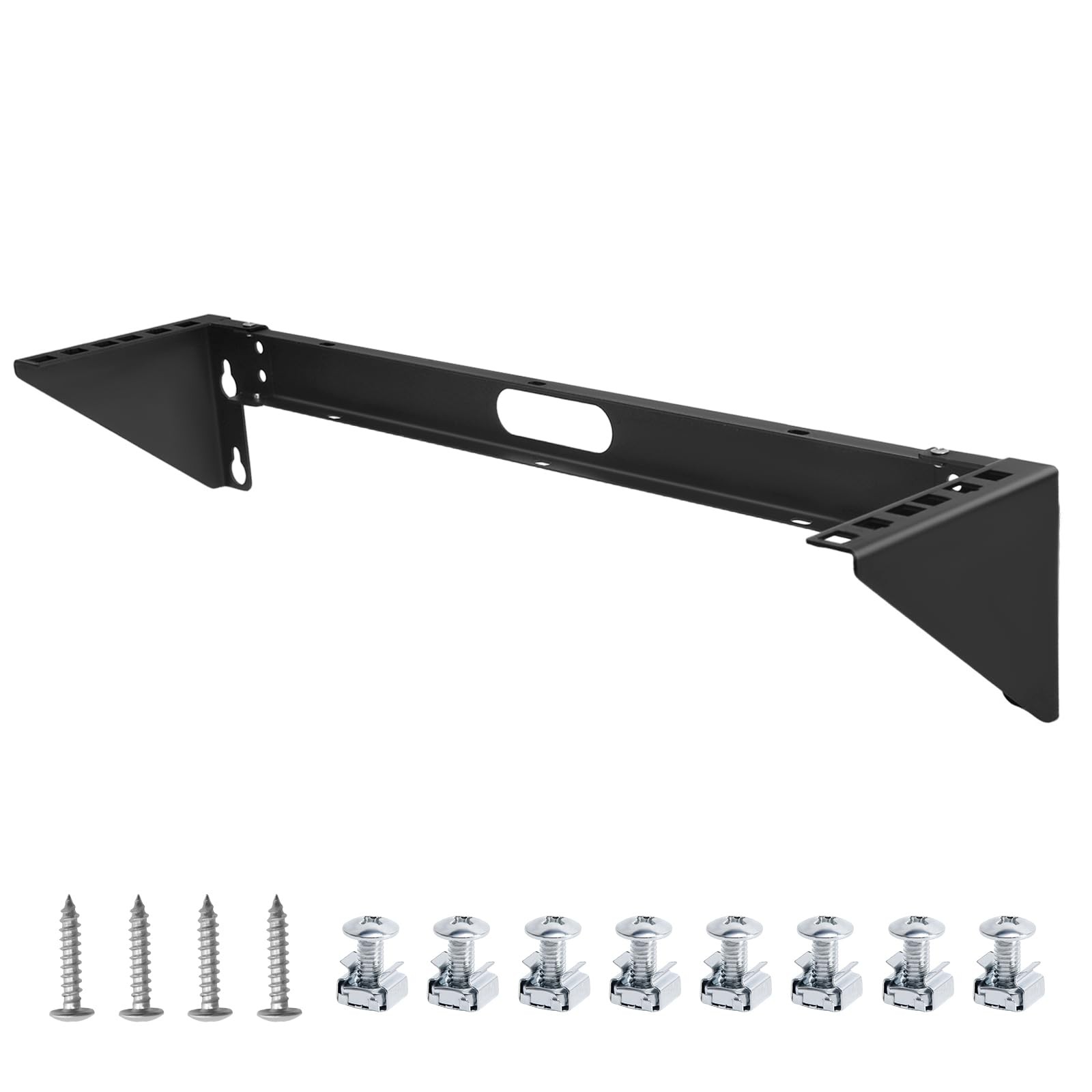 2 Pack 2u Hinged Wall Mount Patch Panel Bracket, 2u Patch Panel Bracket, Vert...