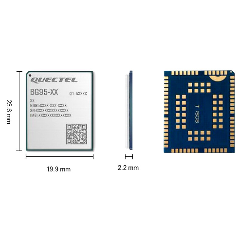 Quectel BG95M2LA-64-SGNS, BG95M3LA-64-SGNS NB + GPS + 2G combination module