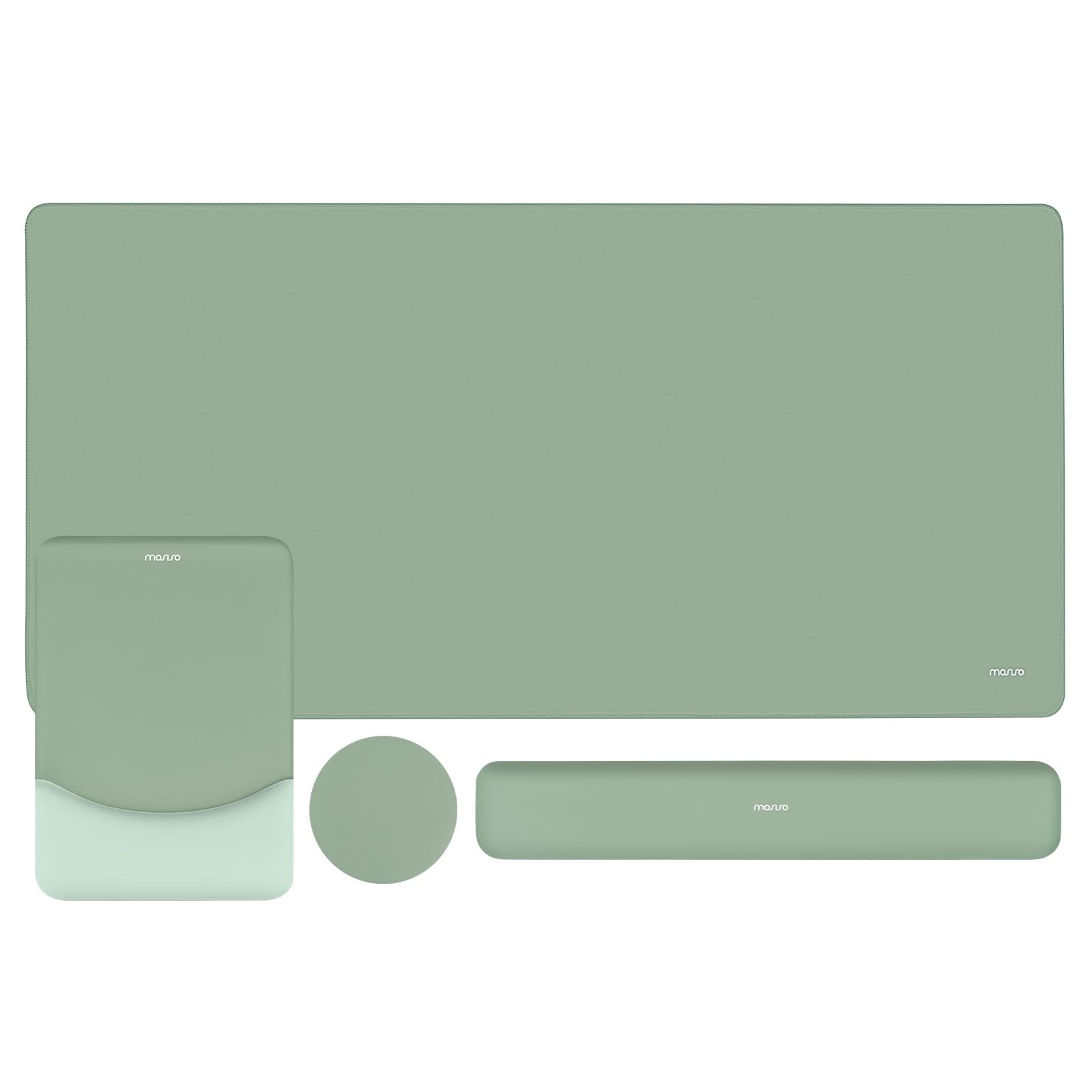 Large Gaming Mouse Pad & Keyboard Wrist Rest Set, Ergonomic Memory Foam, Neopren