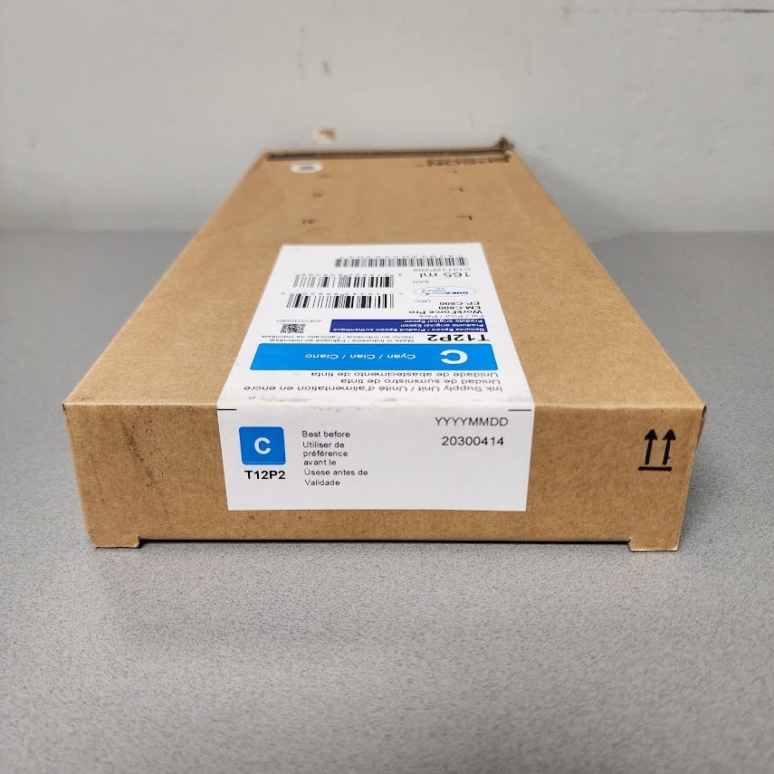 Epson T12P2 Cyan Ink Cartridge C13T12P200 WorkForce Pro EM-C800 EP-C800 BB 2030