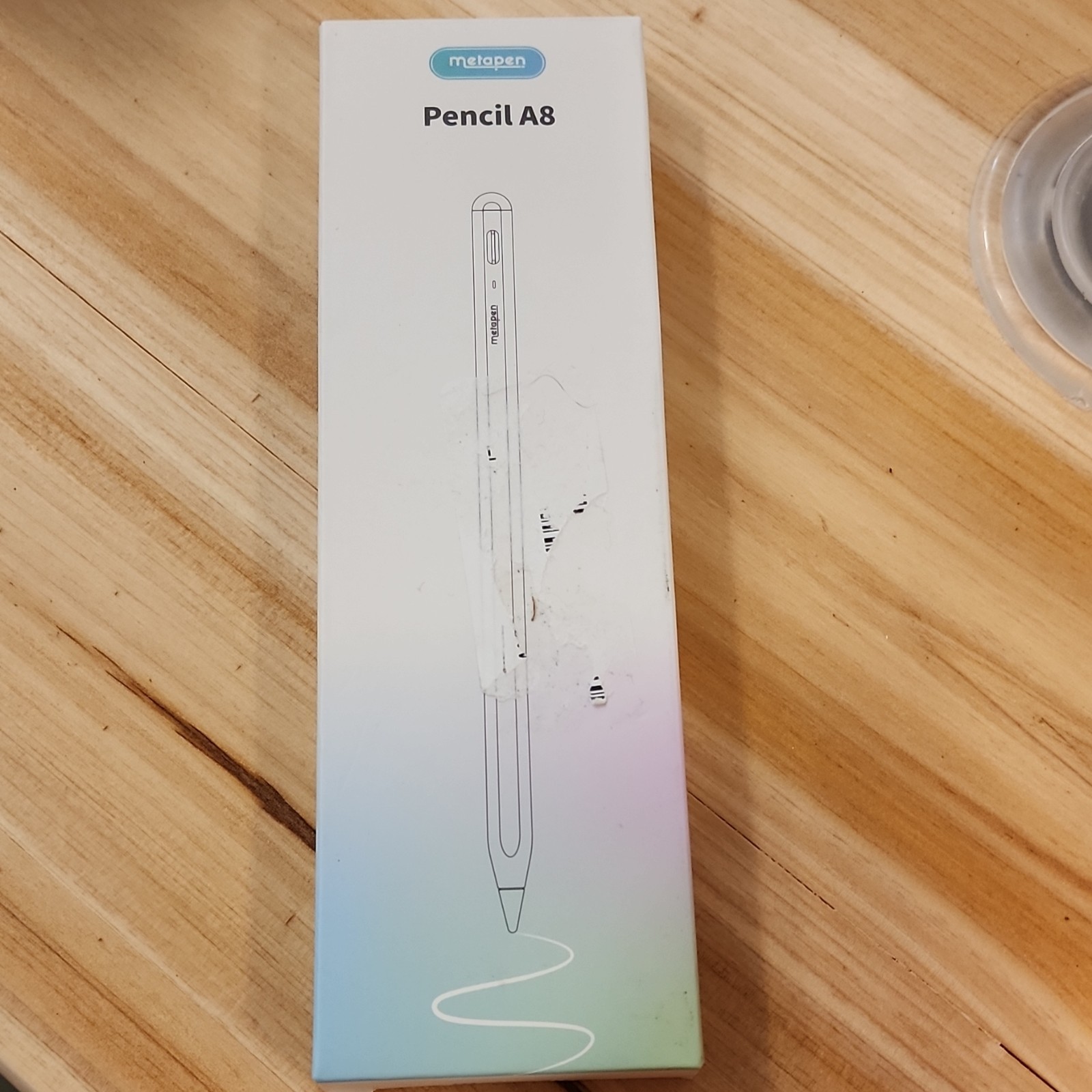 Metapen Pencil A8 Stylus Pen w/ Tilt, USB Powered, Black , for Apple iPad