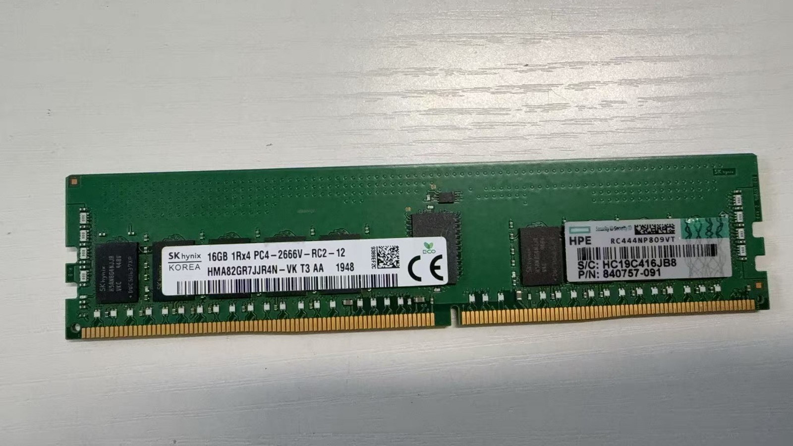 840757-091 HPE 16GB 1RX4 PC4-21300 (DDR4-2666) MEMORY 815098-B21 850880-001