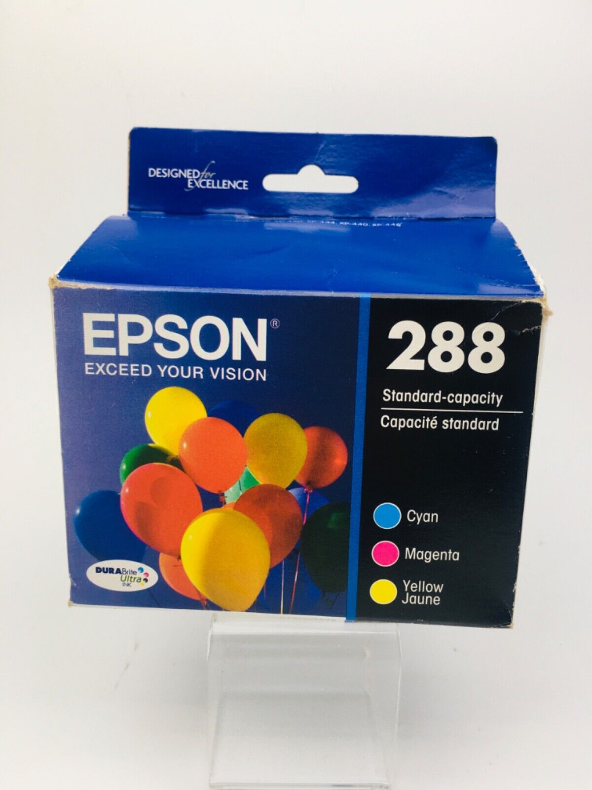 Genuine Epson 288 Ink Cartridges DuraBrite Cyan,Magenta,Yellow 3-pack 02/2024