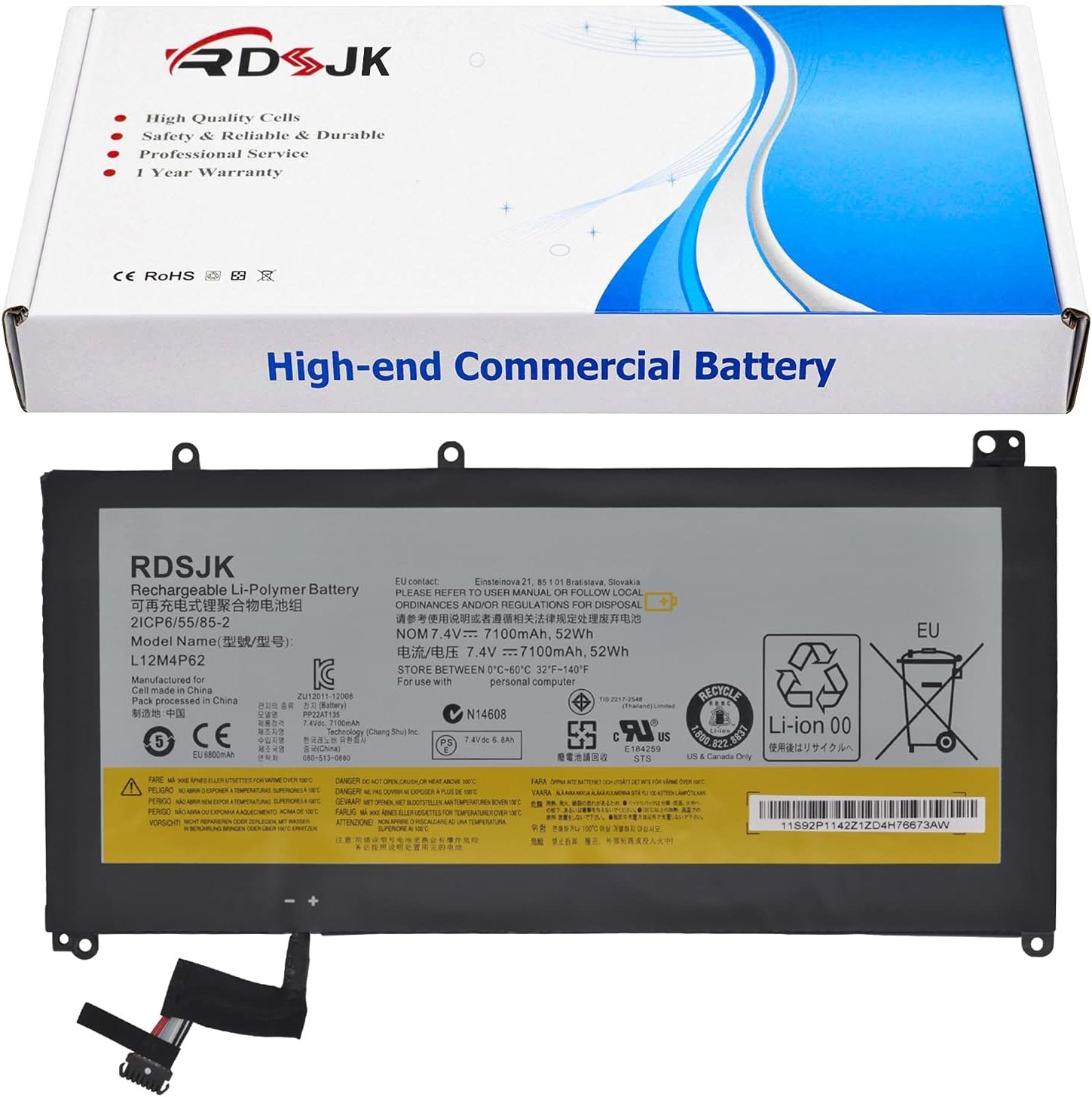 L12M4P62 L12L4P62 Laptop Battery for Lenovo Ideapad U430 U430P U530 U530 20289