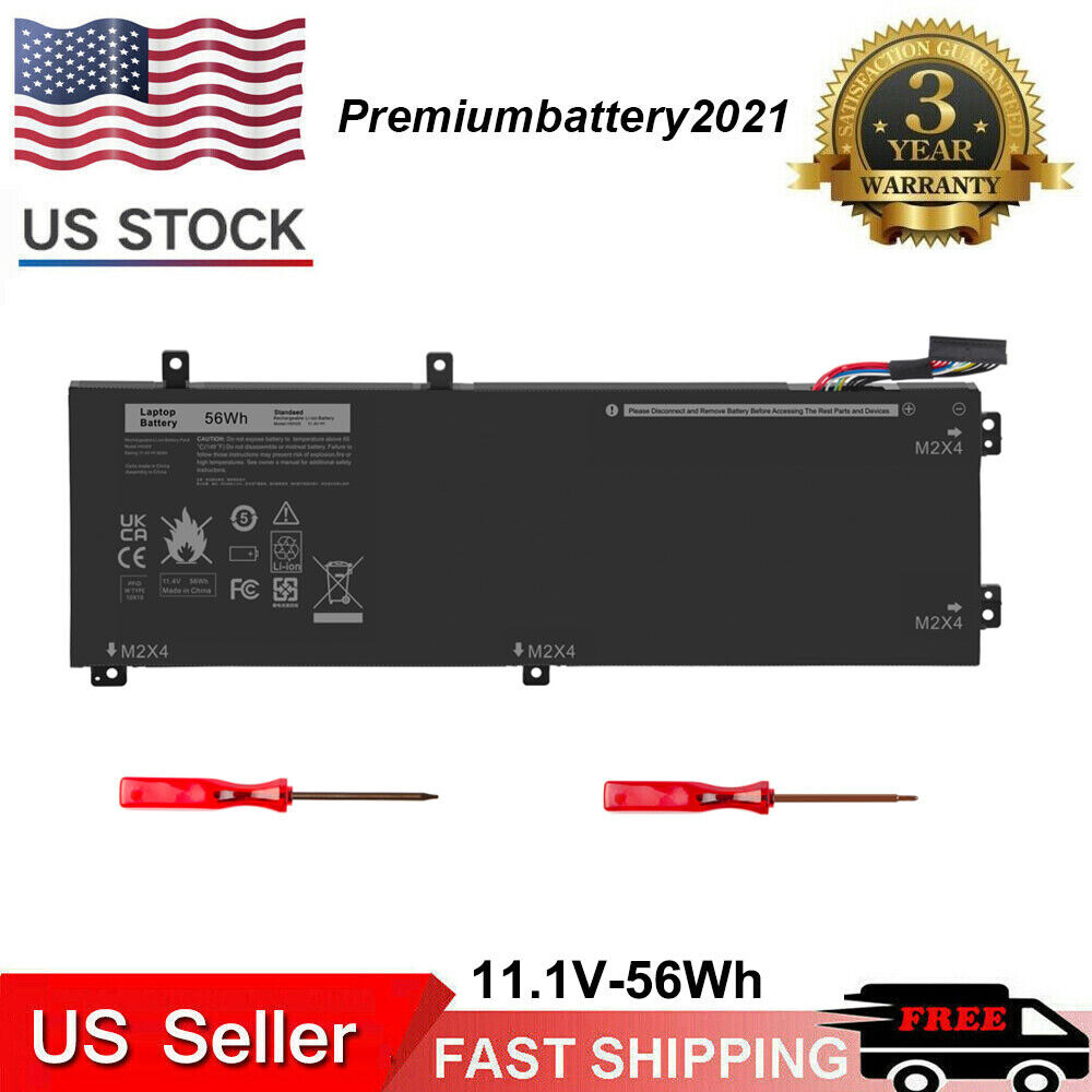 For Dell XPS 15 9570 9560 9550 7590 Precision 5530 5520 5510 6GTPY H5H20 Battery