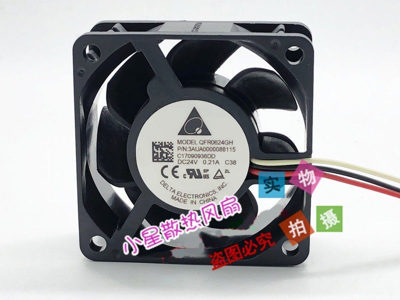 1PCS Delta 6025 QFR0624GH 24V 0.21A/0.15A Inverter High-Airflow Cooling Fan