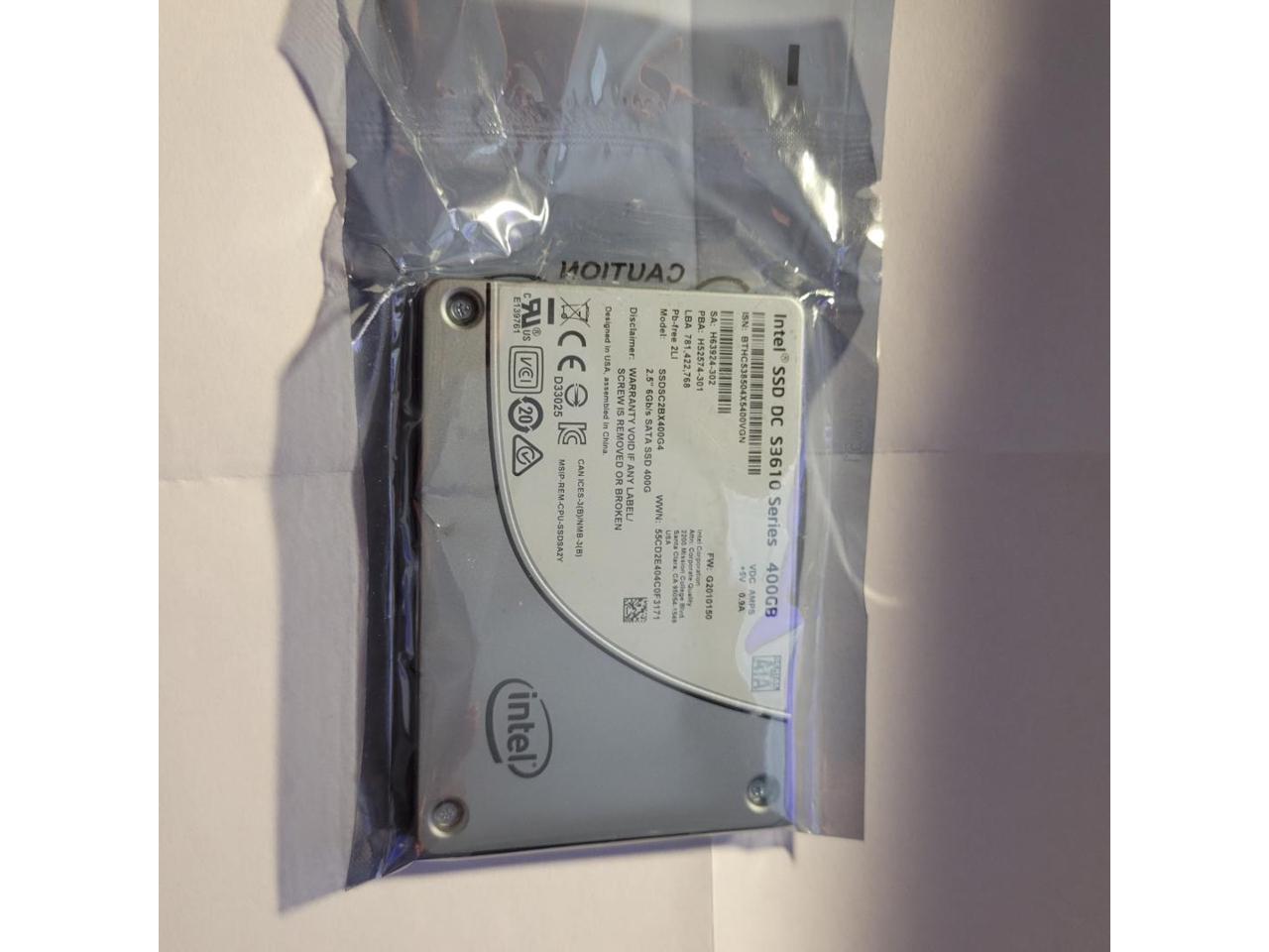 Intel  DC S3610 SSDSC2BX400G4 SSDSC2BX400G401 400GB 2.5'' SSD solid state drive