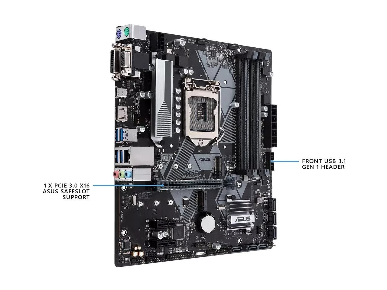ASUS PRIME B365M-A LGA 1151 Intel B365 (300 Series) Micro ATX Intel Motherboard