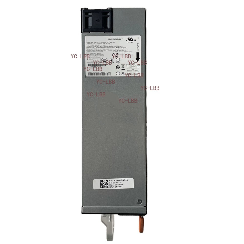 N3048P N3132PX-ON 1100W Power Supply for Dell F308V PowerConnect Networking POE