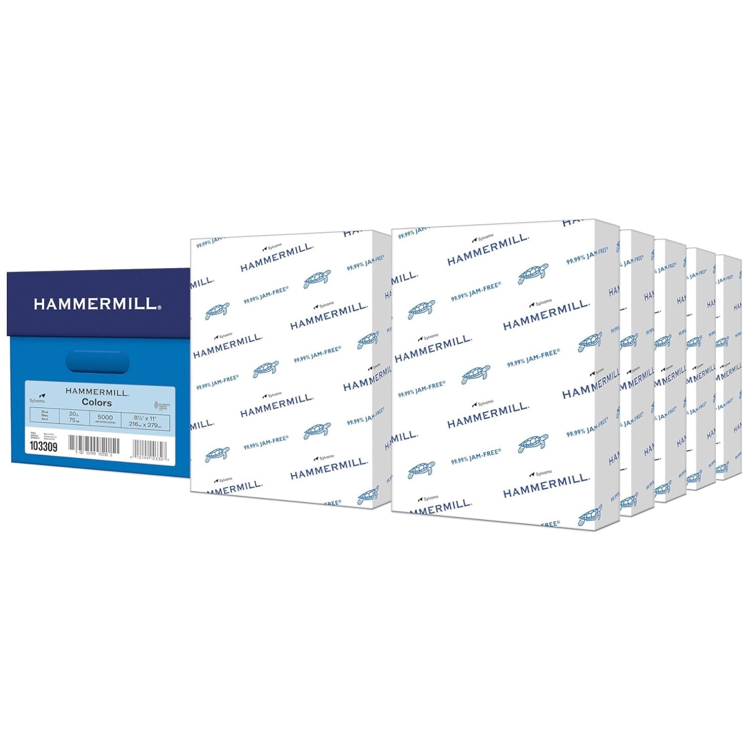Blue Printer Paper 8.5x11 - 10 Ream 5000 Sheets