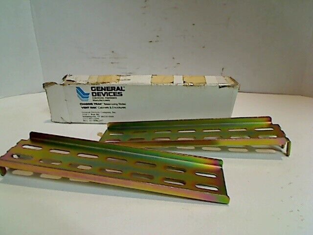 GENERAL DEVICES B-308 CHASSIS TRAK TELESCOPING SLIDES VENT RAK (LOT OF 2)