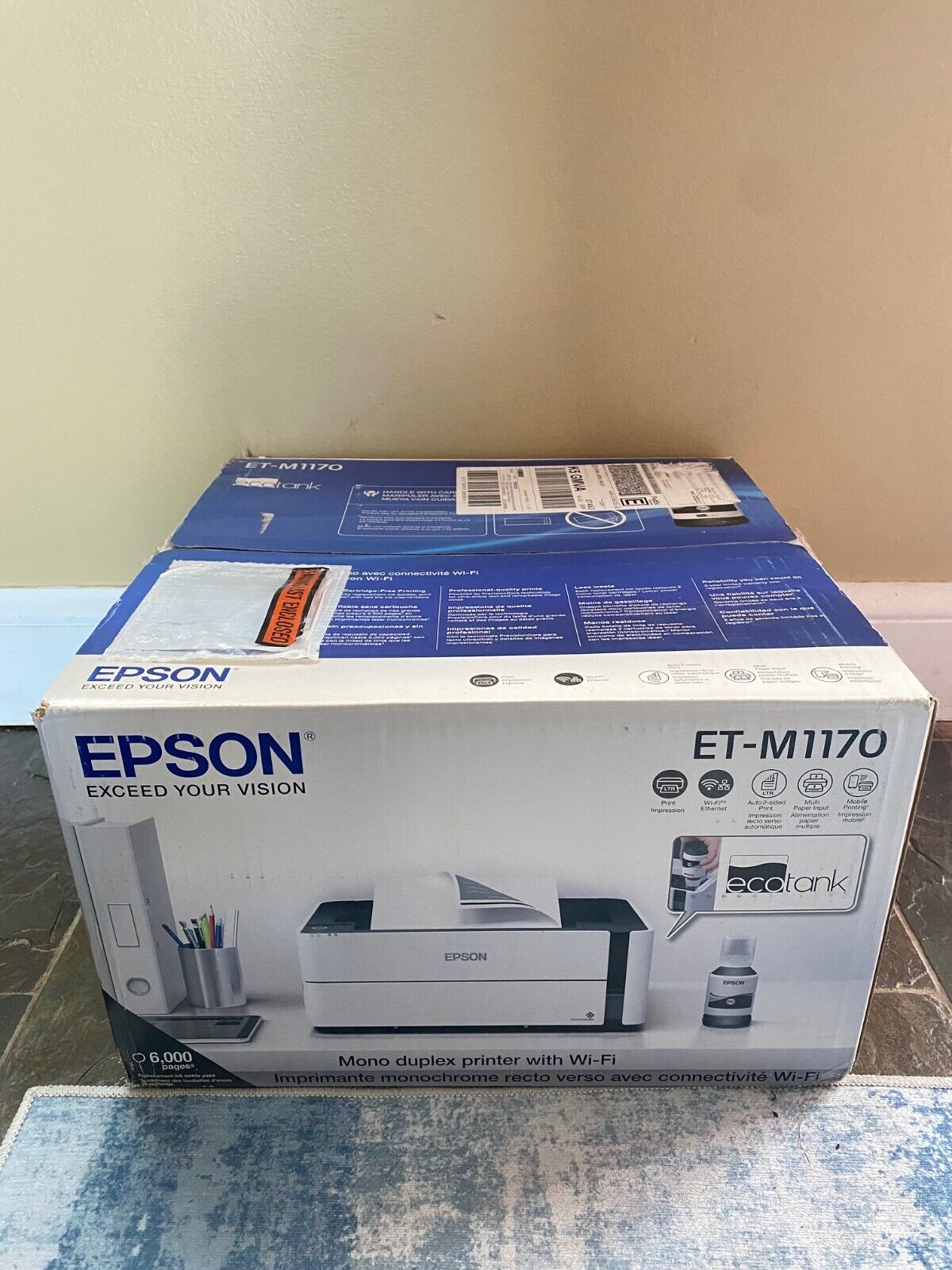 Epson EcoTank ET-M1170 Wireless Monochrome (Black & White) Supertank Printer