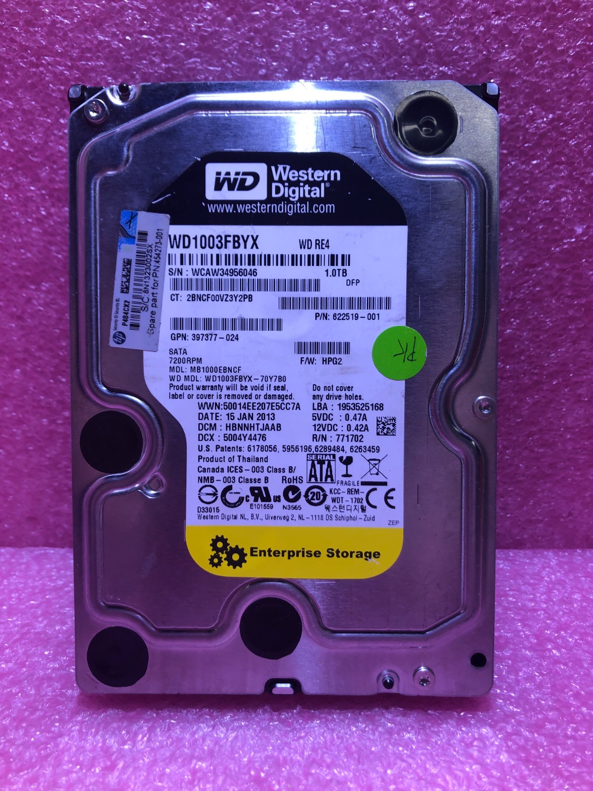 Strong-IT HP 454273-001 HP 1TB 3G SATA 7.2K 3.5" MDL HDDA