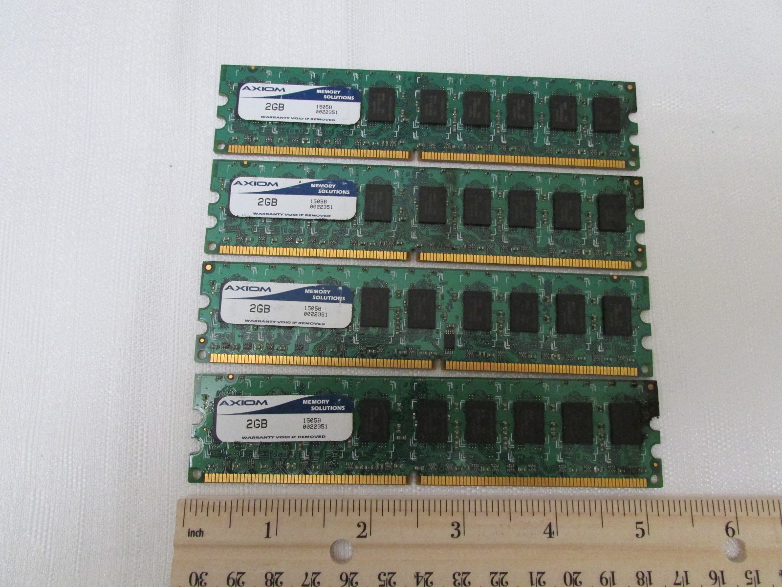 (4) Axiom Memory Solutions 2GB RAM p/n 15058-0022351 From Dell