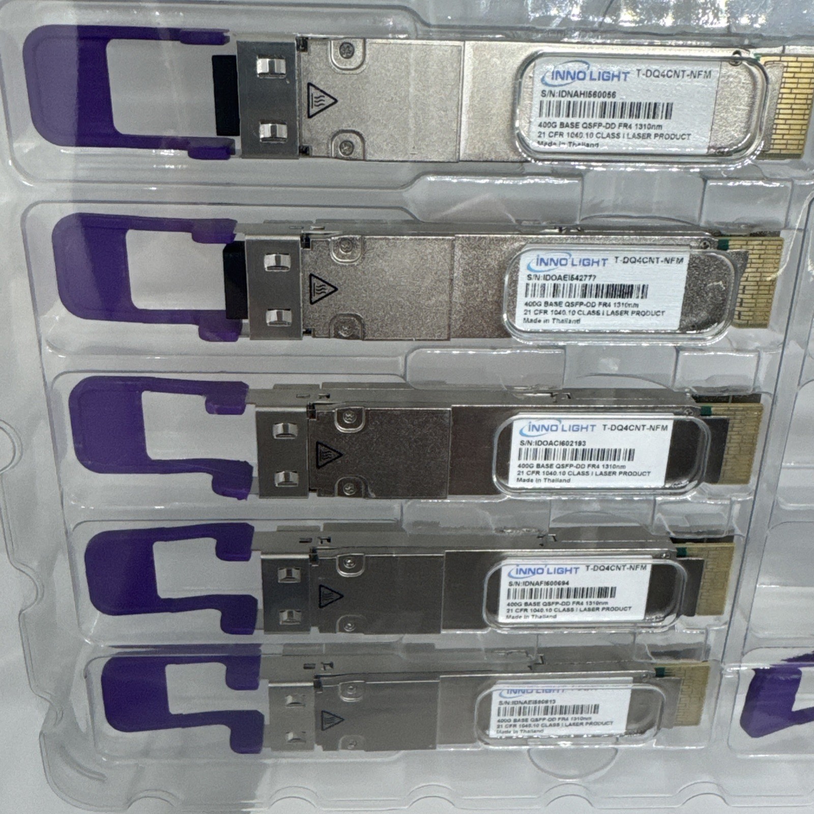Innolight T-DQ4CNT-NFM 400G Base QSFP-DD FR4 1310nm Optical Transceiver Module 1