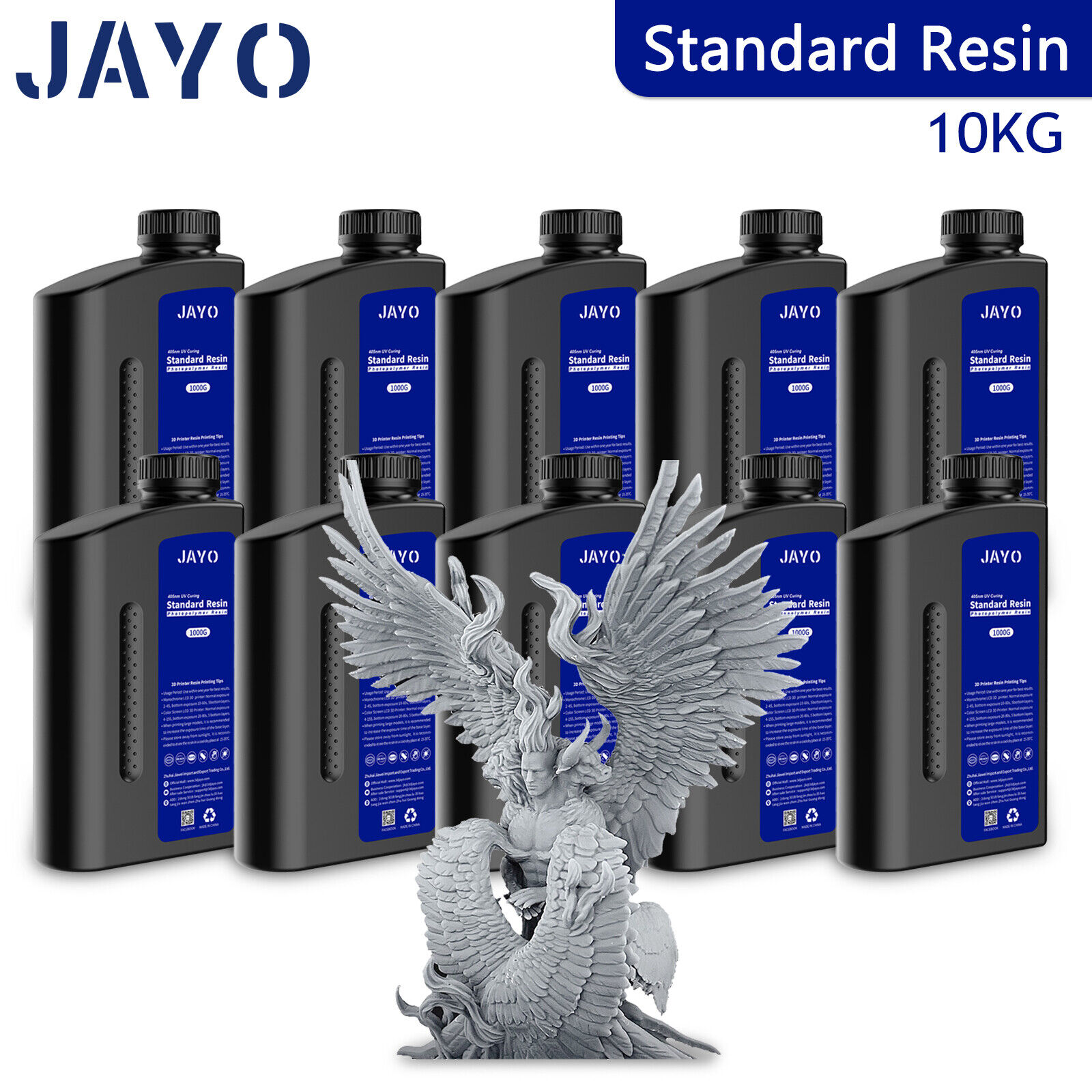 JAYO 10KG 405nm Standard/ABS-Like/Water Washable/Plant-Based Resin 3D Printer