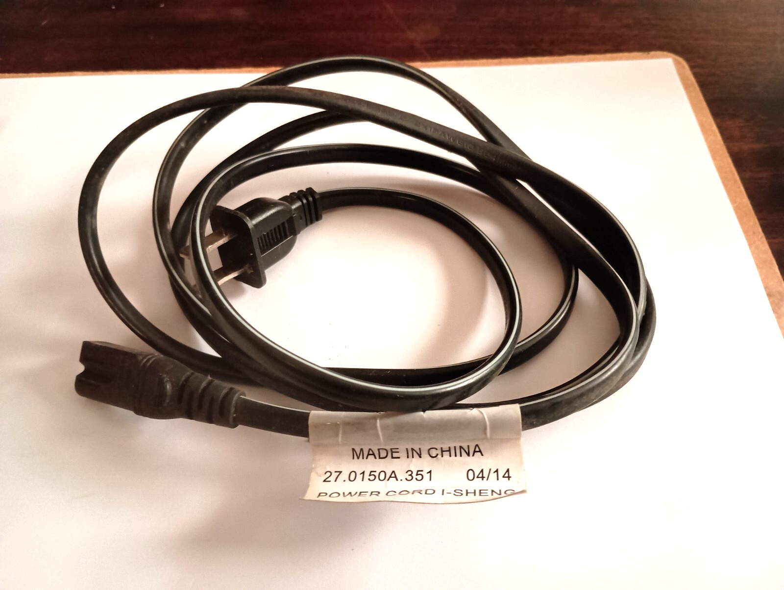I-Sheng Adapter Power Cable Cord 10A 125V AC Gauge 8 6FT Long 27.00118.011-R W