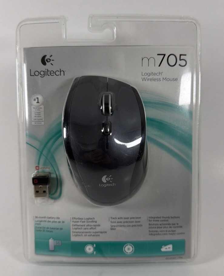 Logitech M705 Marathon (910-001935) Wireless Mouse Brand New