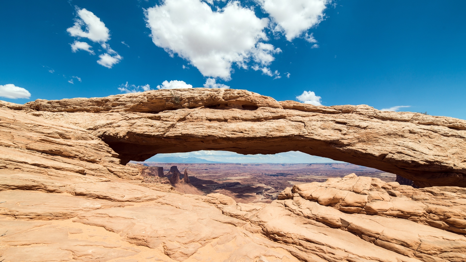 Landscape nature rock formation usa rocks arches Custom Gaming Mat Desk