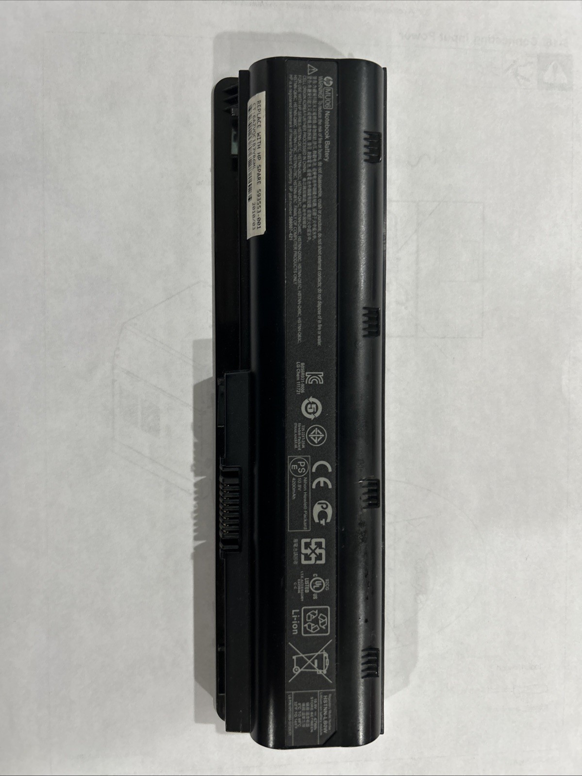 HP MU06 Li-Ion Notebook Battery