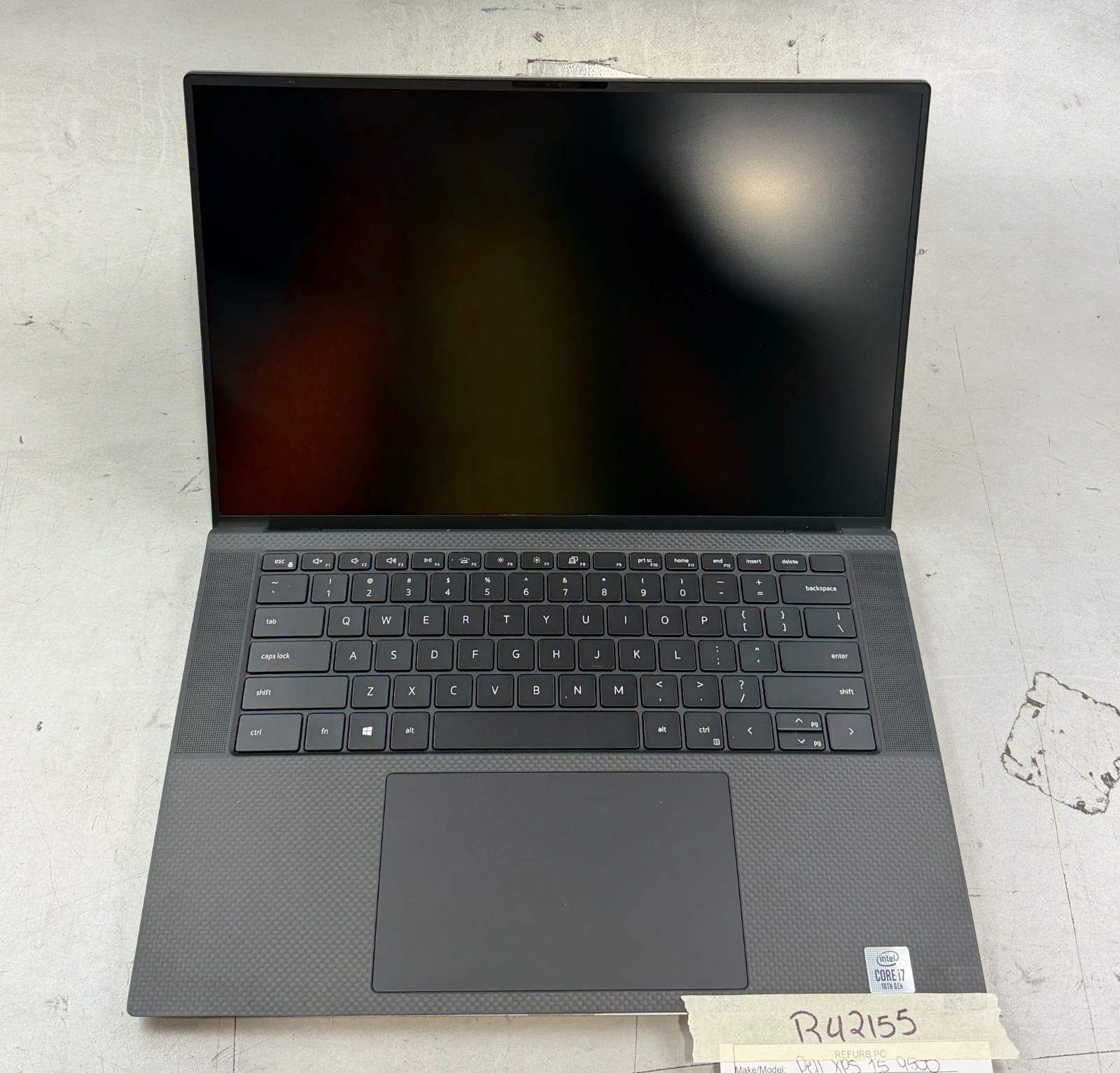 Dell XPS 15 9500 i7-10750H / 8GB RAM / GTX 1650 TI / NO SSD -RL6821