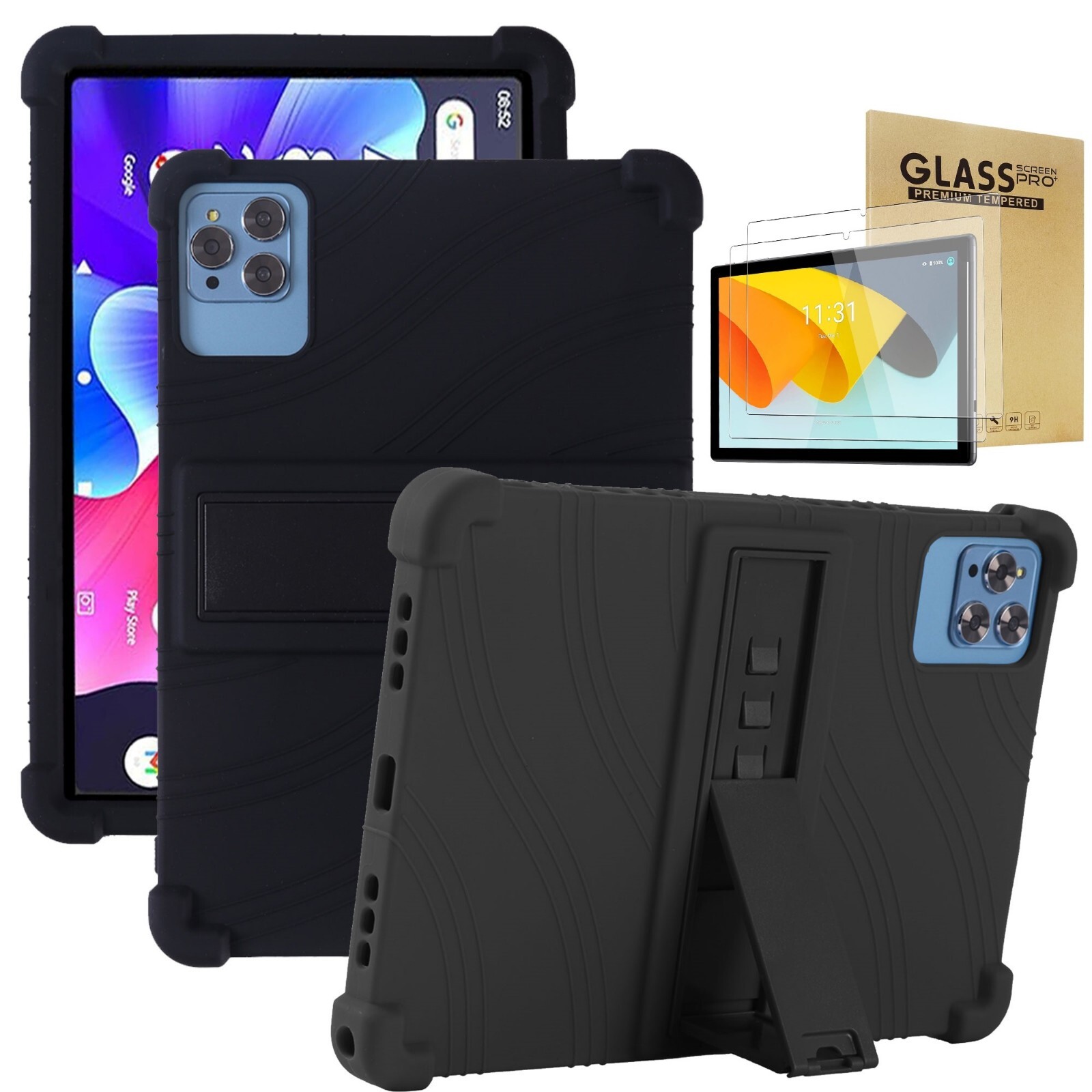 Case For AEEZO 10 inch Tablet Android 13/14 Tablet Protective Stand Rubber Cover