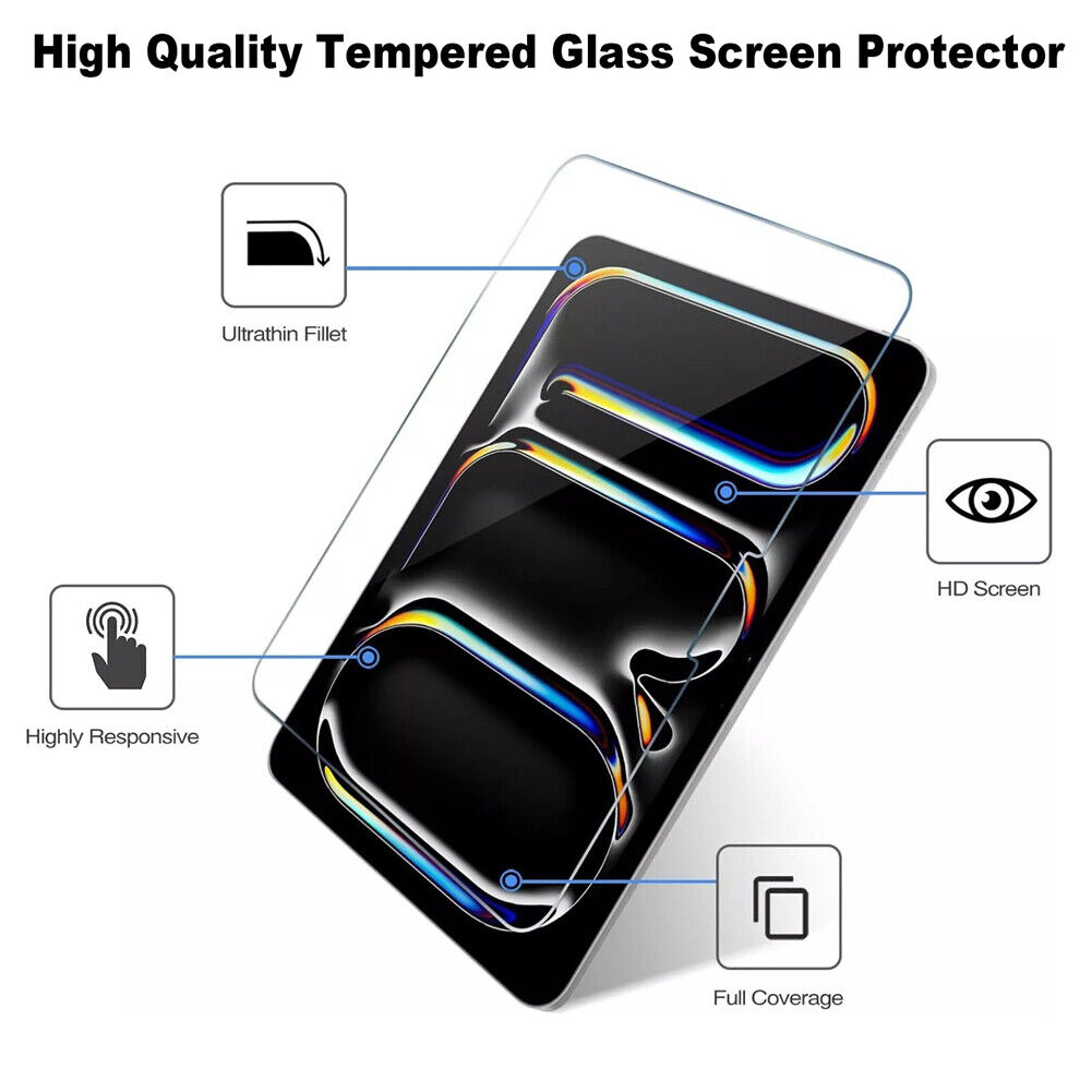 1/2Pcs Tempered Glass Screen Protector Film For iPad Air 11 inch 13