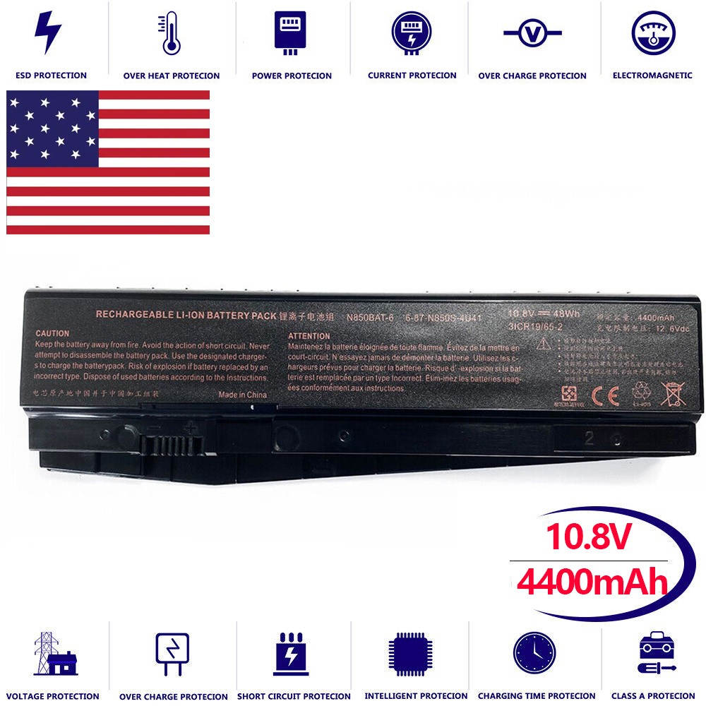 Battery for Clevo 6-87-N850S-6U71 3ICR19/65-2 BNA-WB-L15929 Z7M-KP7DC