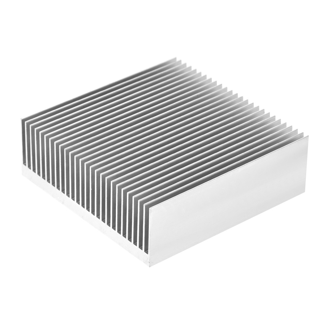 Electronics Cooler Heatsink for LED Power Silver 80 x 80 x 27 mm