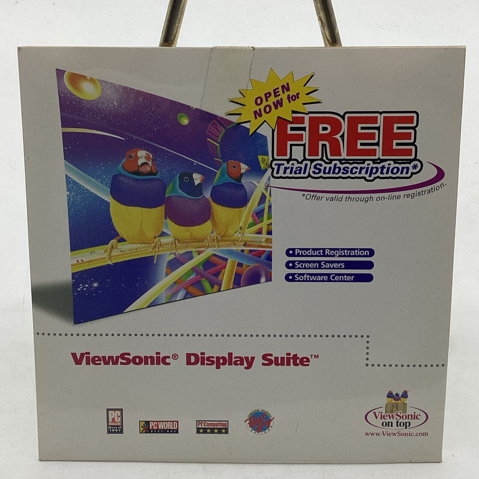 1999 ViewSonic Display Suite Free Trial Subscription CD-ROM Product Registration