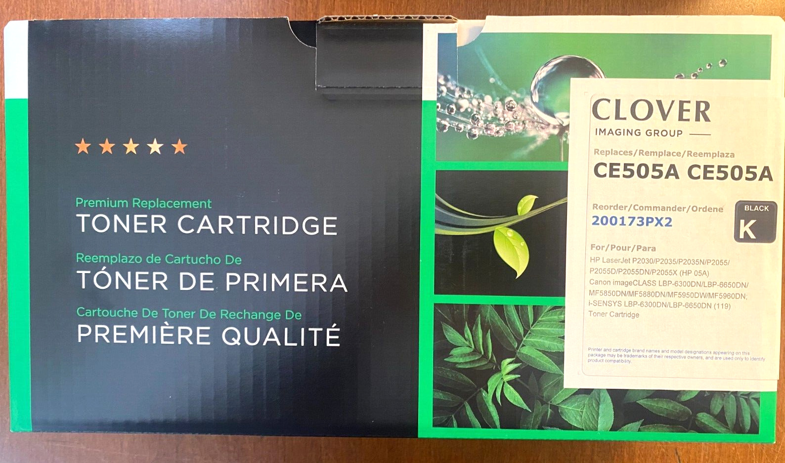 CLOVER IMAGING GROUP TONER CARTRIDGE CE505A RE-MANUFACTURED FOR HP & CANNON