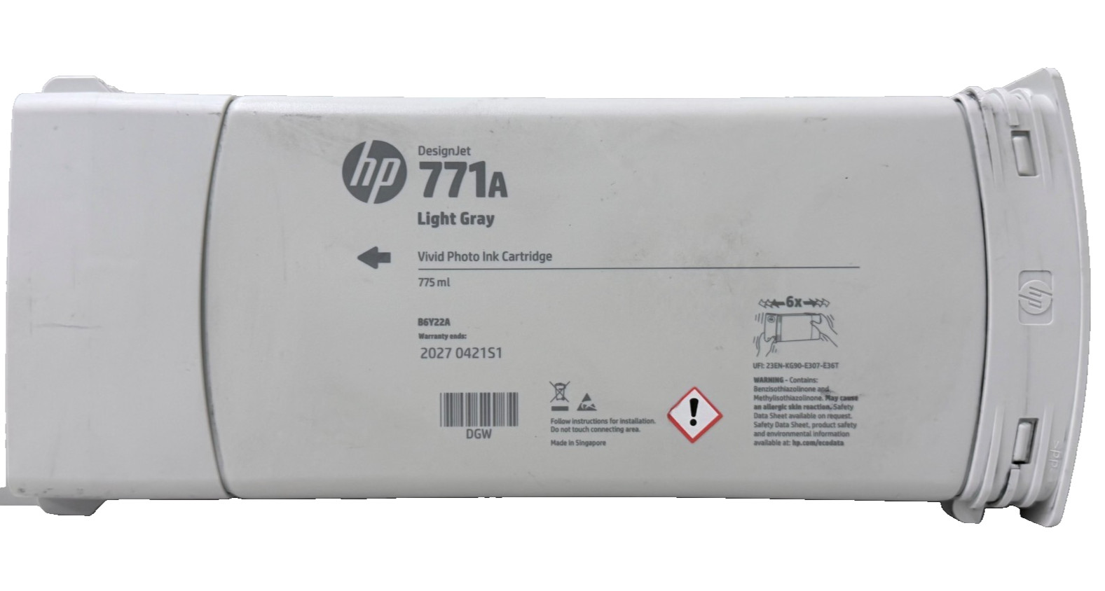 New Genuine HP 771A Light Gray Ink Cartridge 775ml