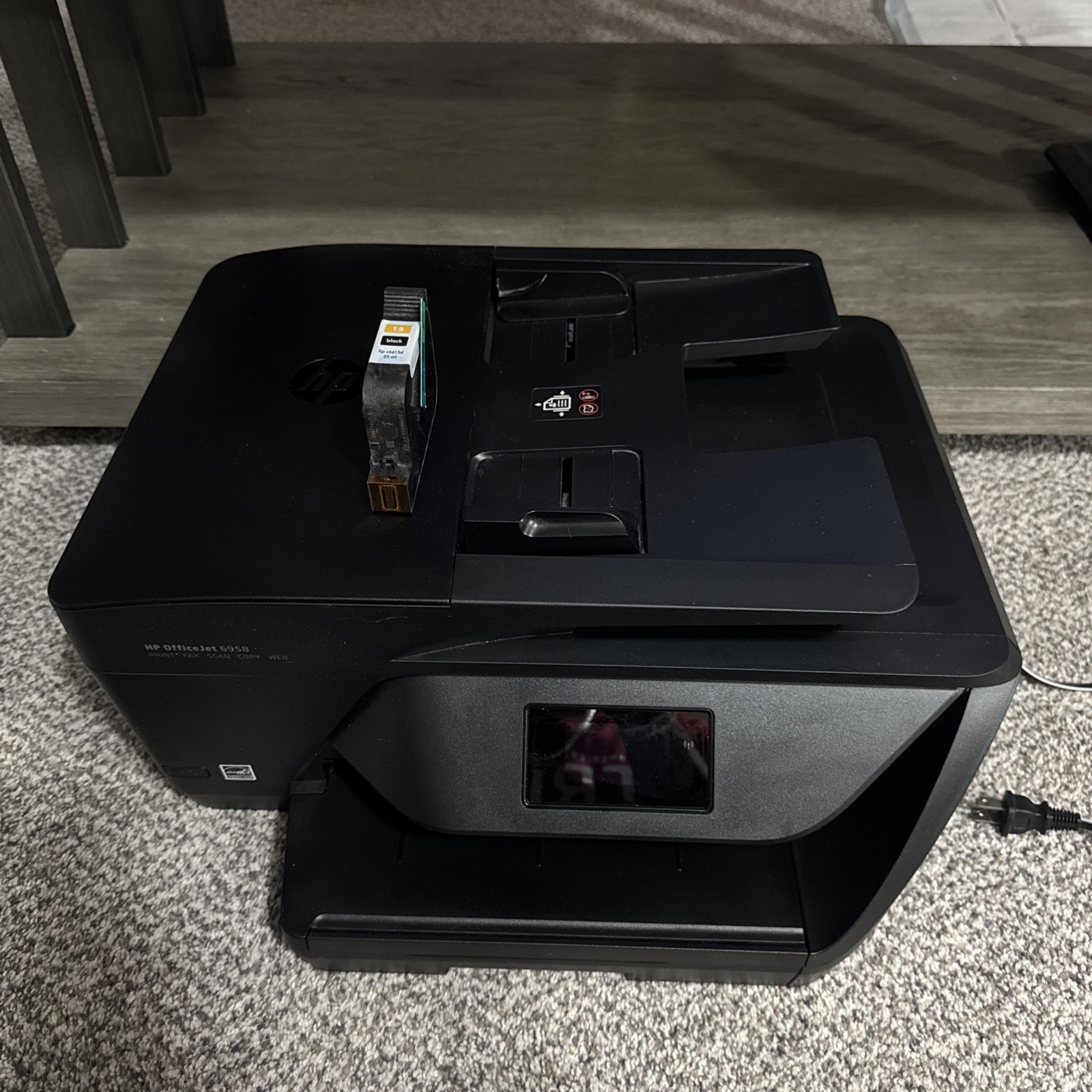 HP OfficeJet 6958 Color Inkjet All-in-One Print Scan Copy Tested