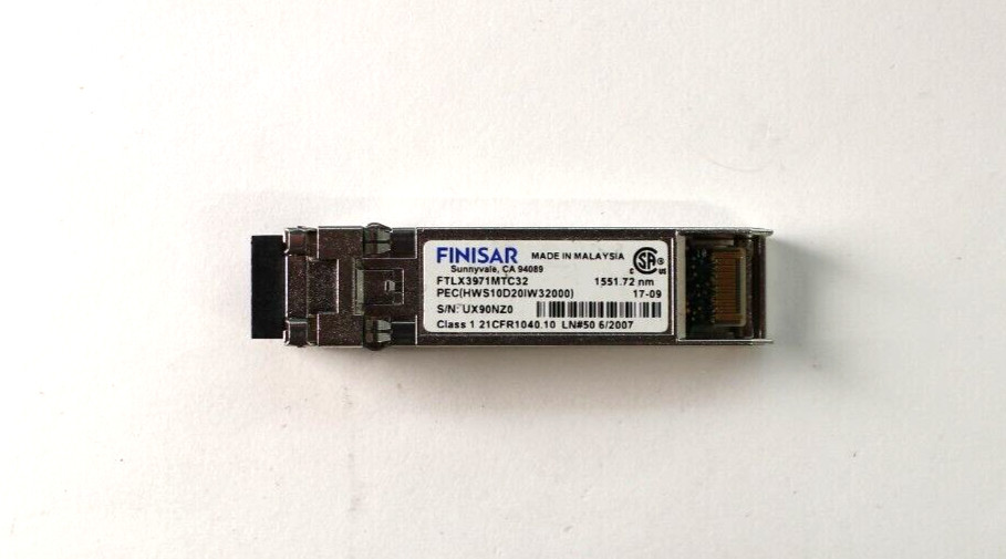 Finisar FTLX3971MTC32 PEC 1551.72nm 17-09 Class 1 Optical Transceiver