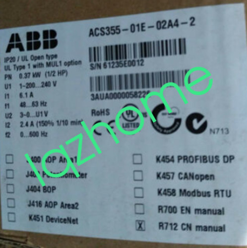 NEW ABB Inverter ACS355-01E-02A4-2