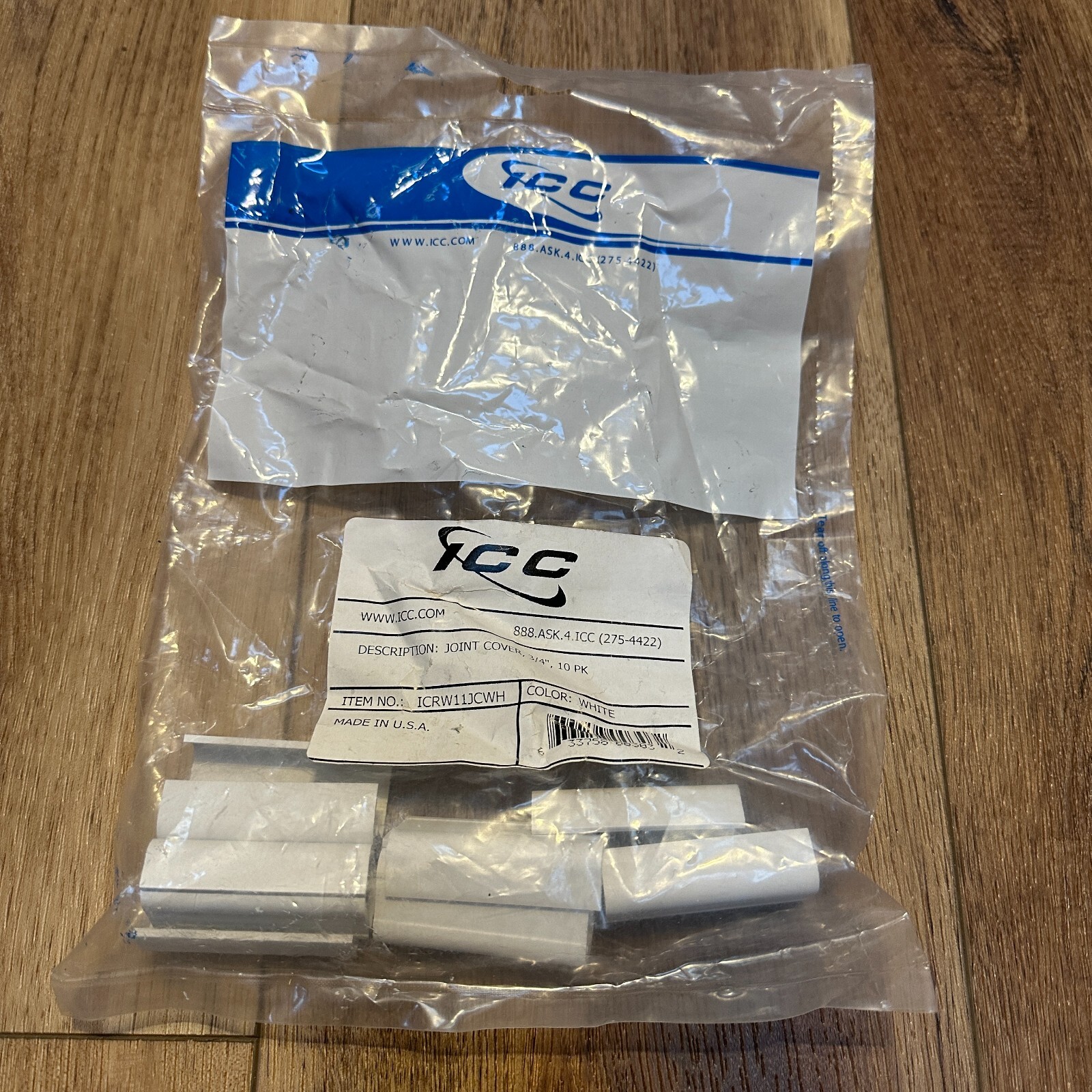 ICC Joint Cover 3/4" 10 Pk White - ICRW11JCWH