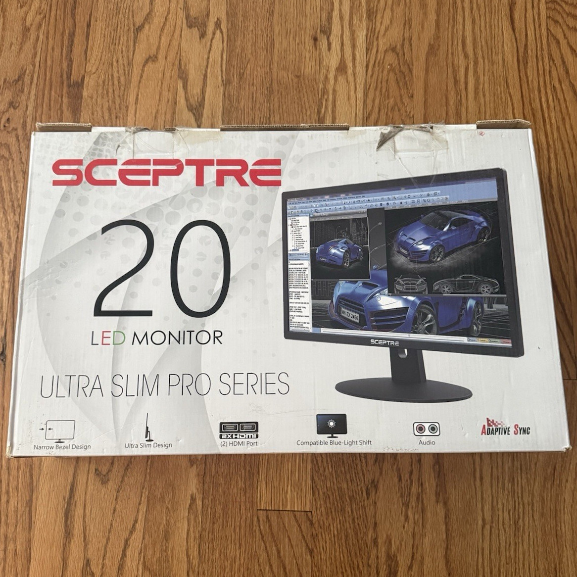 Sceptre 20in LED Monitor Ultra Slim Pro Series 1600x900 75Hz HDMI VGA VESA