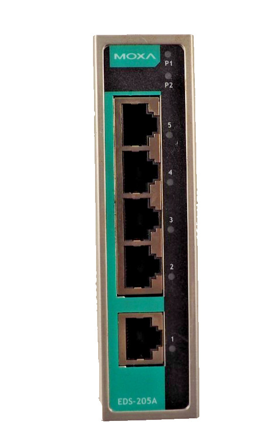 Moxa EDS-205A 5-Port Compact Unmanged Industrial Ethernet Switch