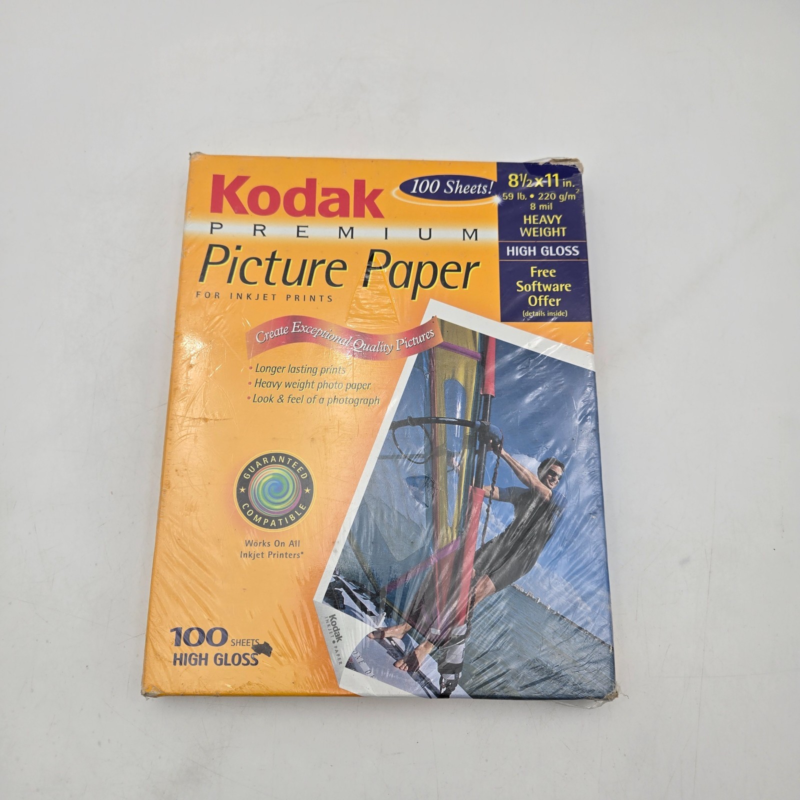 Kodak Premium Picture Paper High Gloss 8.5x11 Inkjet Photo Paper 100 Sheets