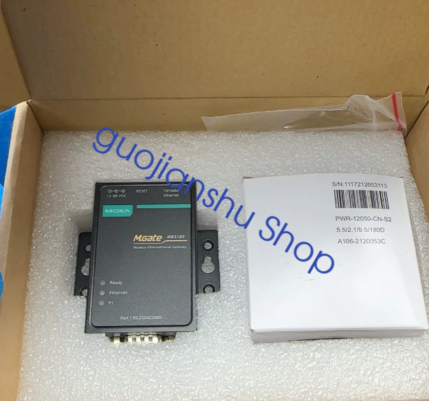 1PCS NEW MOXA MGate MB3180/CN V1.3.2 Modbus Gateway Fast delivery Via Fedex /DHL