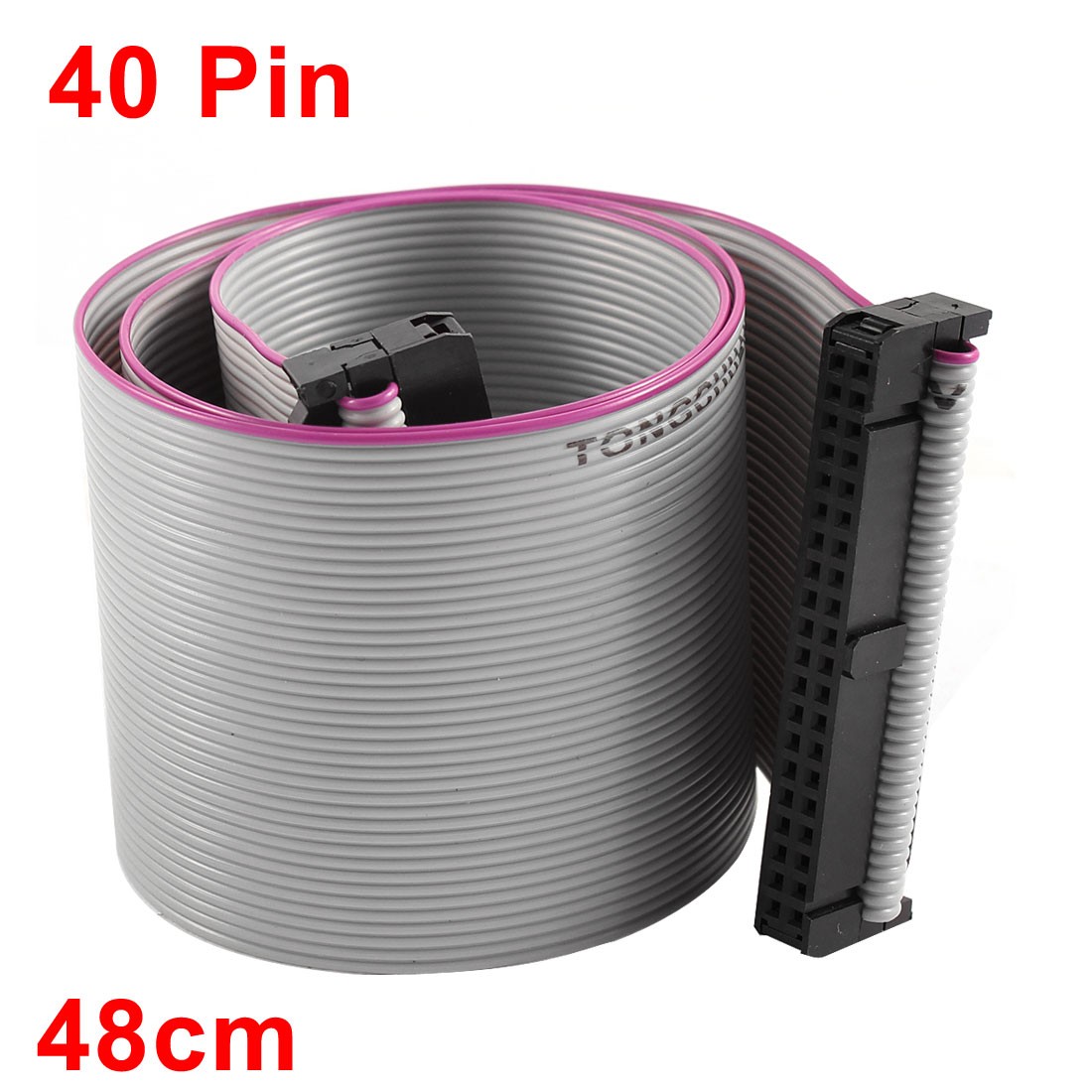 2.54mm Pitch 2x40P 40 Pin 40 Wire Female to Female IDC Flat Ribbon Cable 48cm