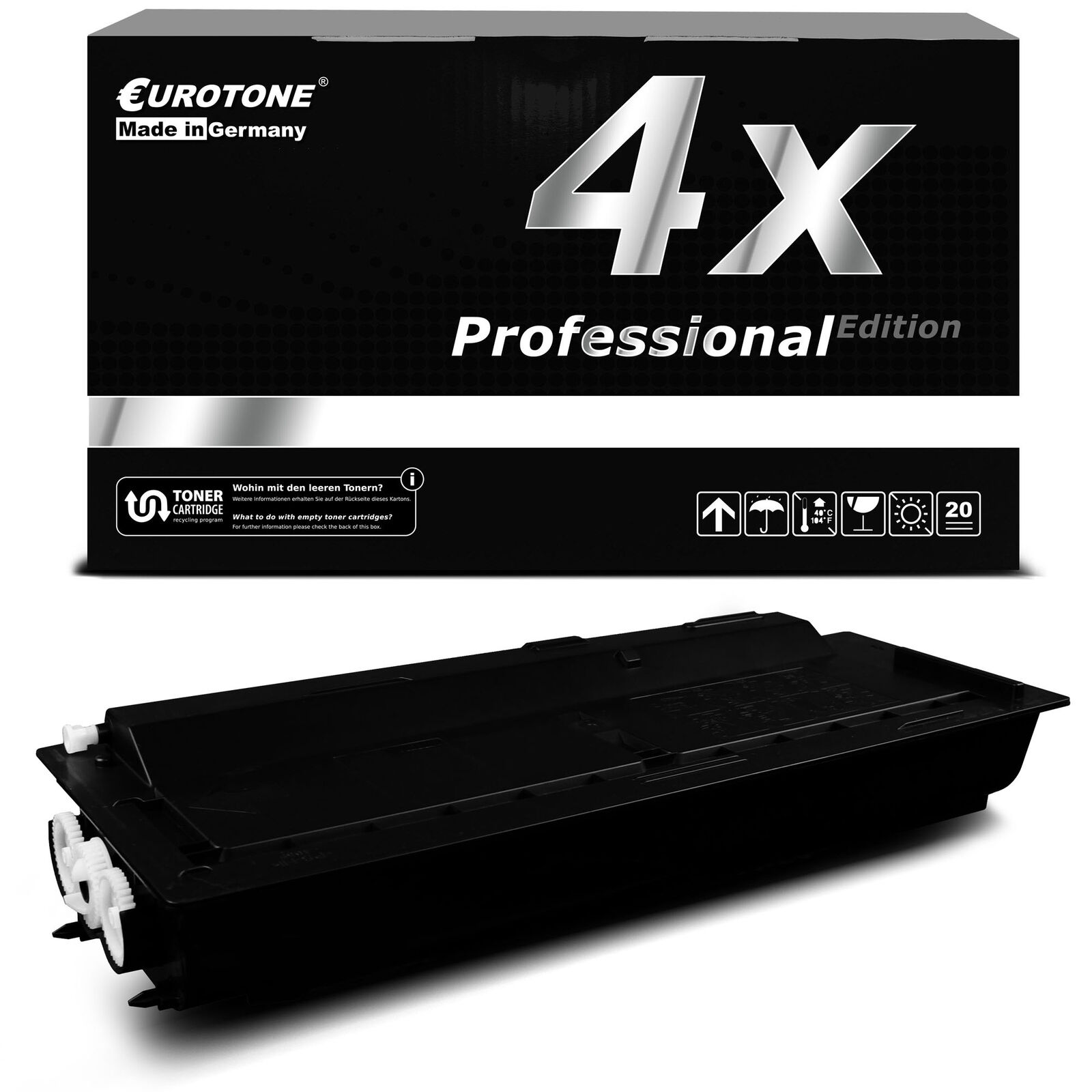 4x Eurotone Pro Cartridge for Kyocera FS-6030-MFP FS-6530-MFP FS-6525-MFP