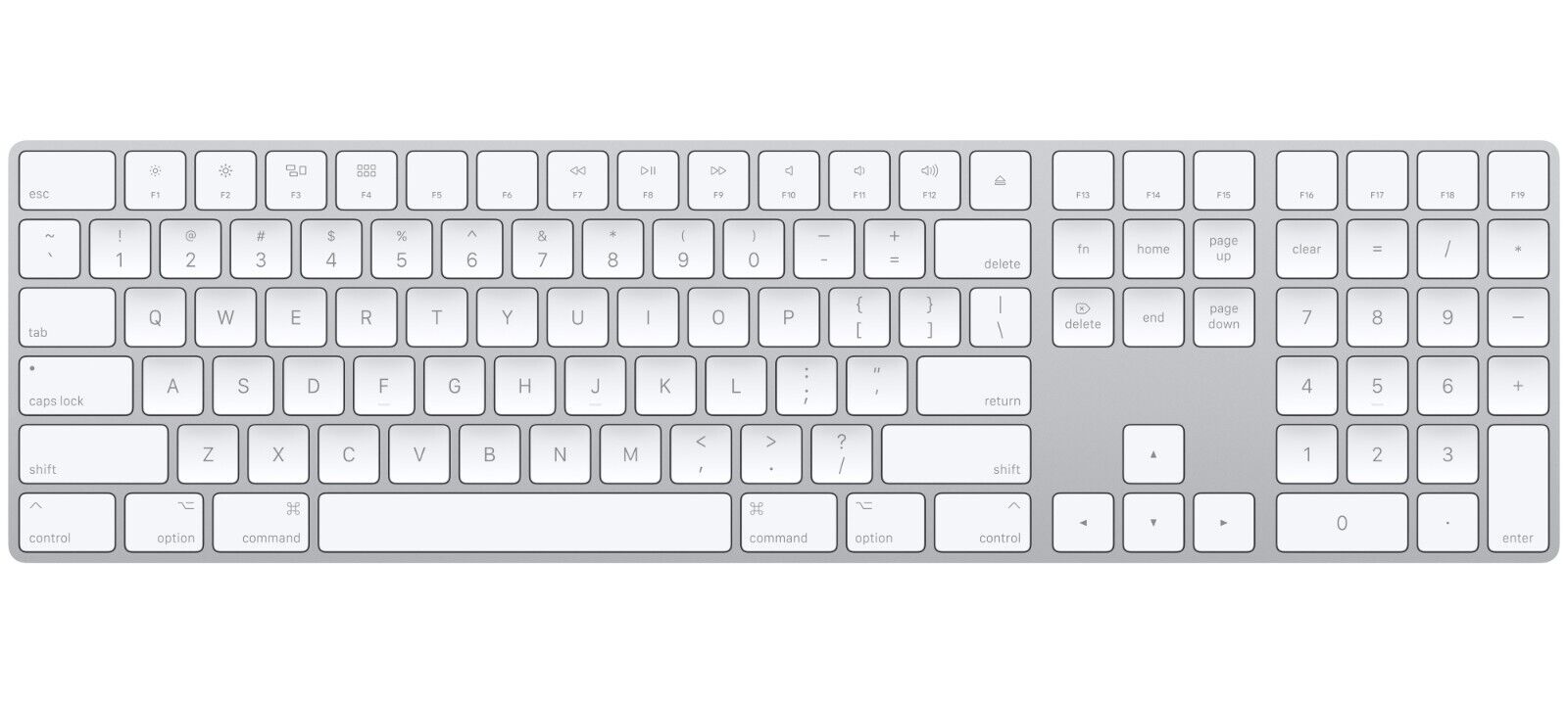 Apple Magic (MQ052LL/A) Wireless Keyboard with Numeric Pad - Silver